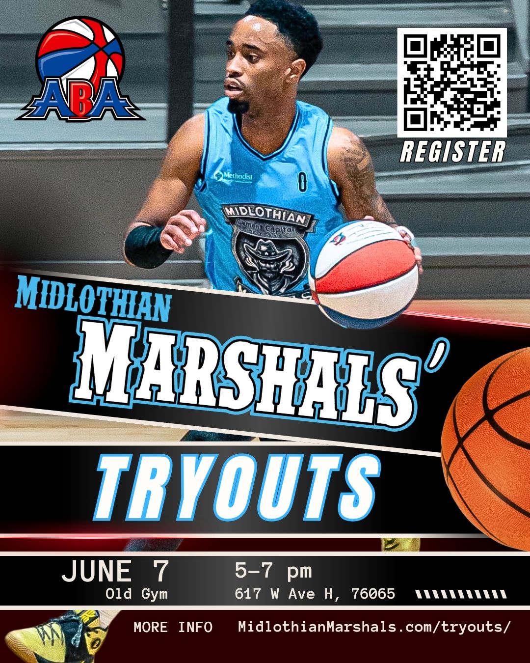 Midlothian Marshals Announce Open Tryouts for Upcoming ABA Season